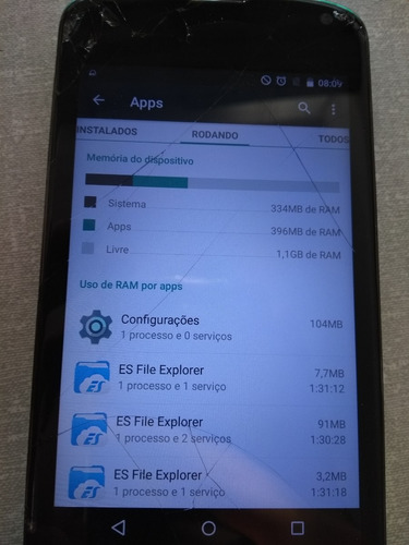 LG Nexus 4 E960 Funcionando Com Tela Trincada