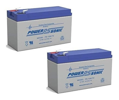 Imagen 3 de 3 de Bateria 12v 9ah Powersonic Agm/ Ups /alarma /sirena Ps-1290