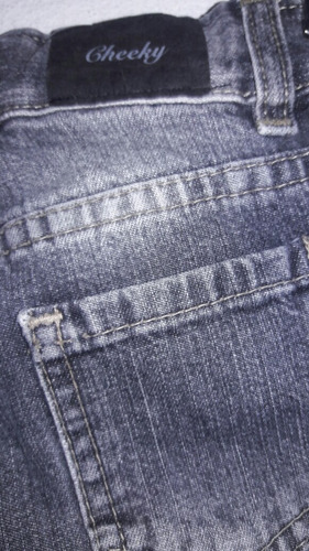 Cheeky Jean Pantalón Largo T 2 Negro Con Estampa A Lunares