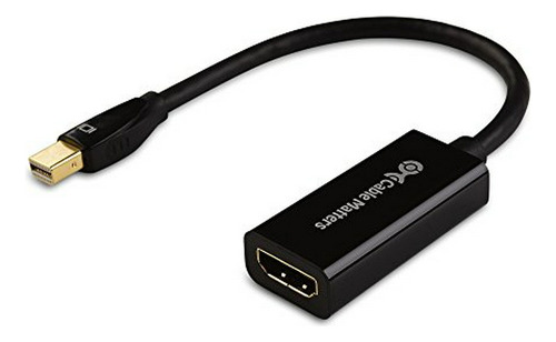 Adaptador Mini Displayport A Hdmi En Negro