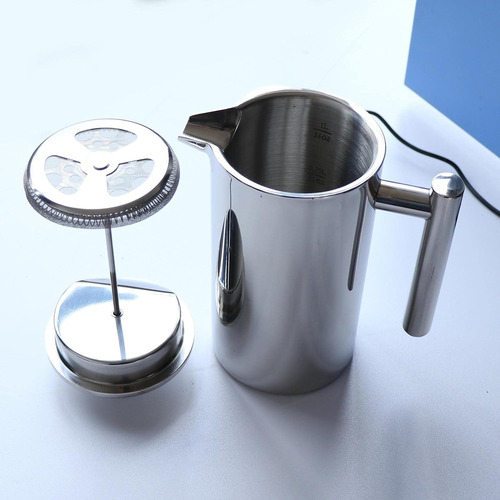 Cafetera Prensa Francesa Cafetera Espresso Aislada 1000 Ml