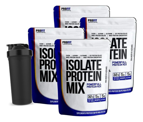 Suplemento Em Pó Profit  Proteínas Isolate Protein Mix Whey Protein Isolate Protein Mix Sabor  Chocolate Em Refill De 1800ml