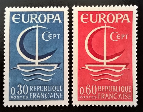 Francia, Serie Yv. 1490-91 Europa 1966 Mint L13440