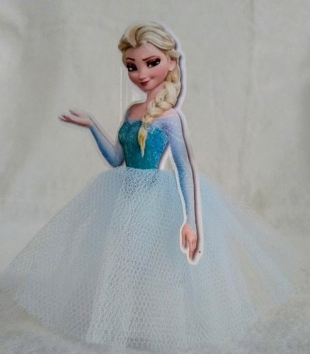 Set X2 Unidades. Adorno Para Torta Frozen. Tipo Topper Cake