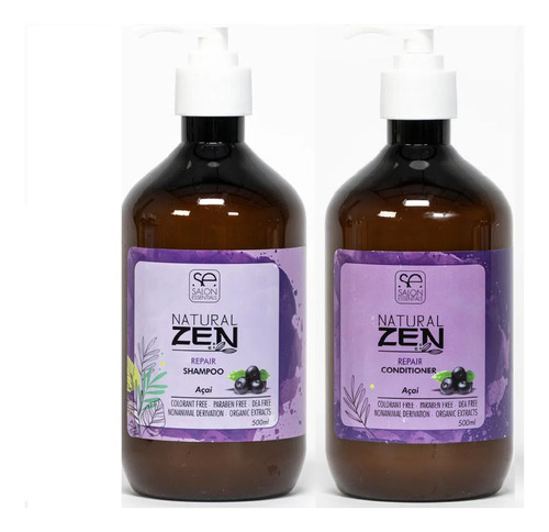 Pack Reparador Natural Zen Con Acaí Salon Essentials