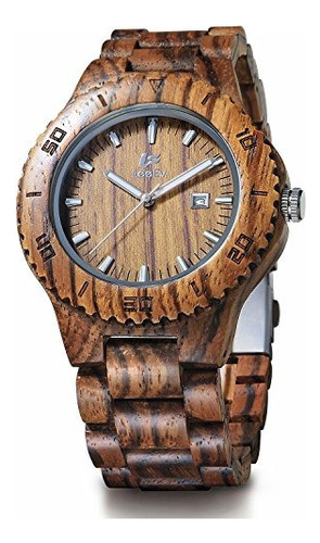 Uwood Uw023az Sandalia Madera Analogica Reloj De Madera De C