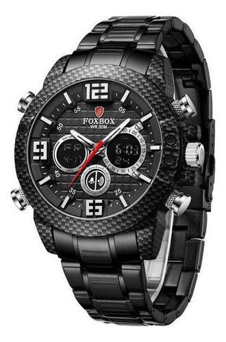 Relojes Impermeables De Acero Inoxidable Foxbox Business Par