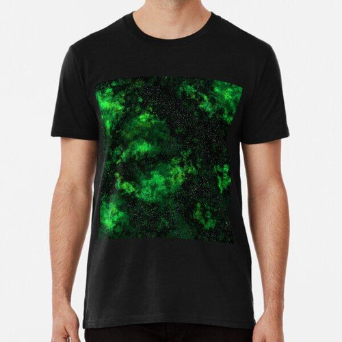 Remera Green Nebula Clouds Algodon Premium