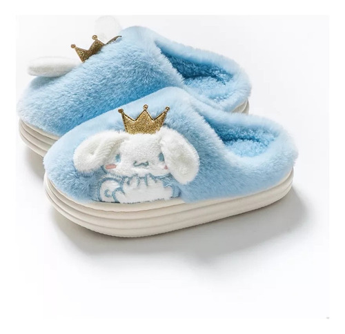 Pantuflas Algodón Antideslizantes Con Corona Linda Paraniños