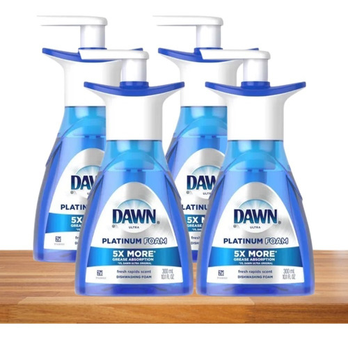 Dawn Original Lavaloza Patinum Foam 300ml Pack X4