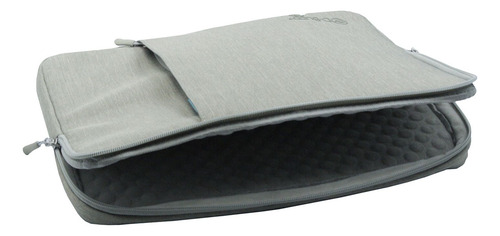 Kit Sleeve Para Computadora 15 + Cargador Pared 65 Watts Negro Y Gris