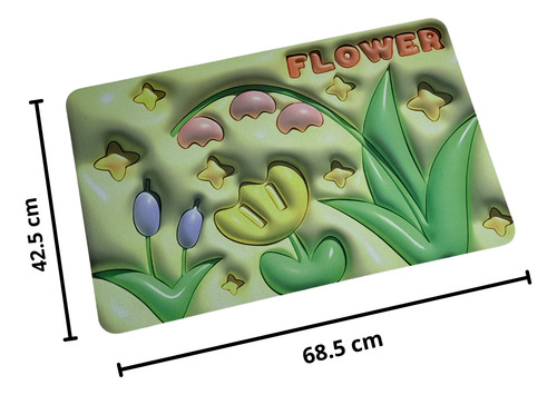 Tapete De Banheiro Ou Quarto Infantil Com Efeito 3d Colorido