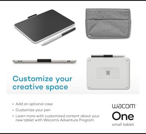 Tableta De Dibujo Bluetooth Wacom One, Pequeña Tableta De De