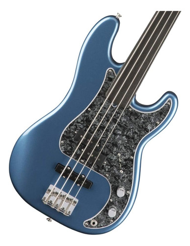 Fender Tony Franklin Precision Bass, Lake Placid Blue, Fretl