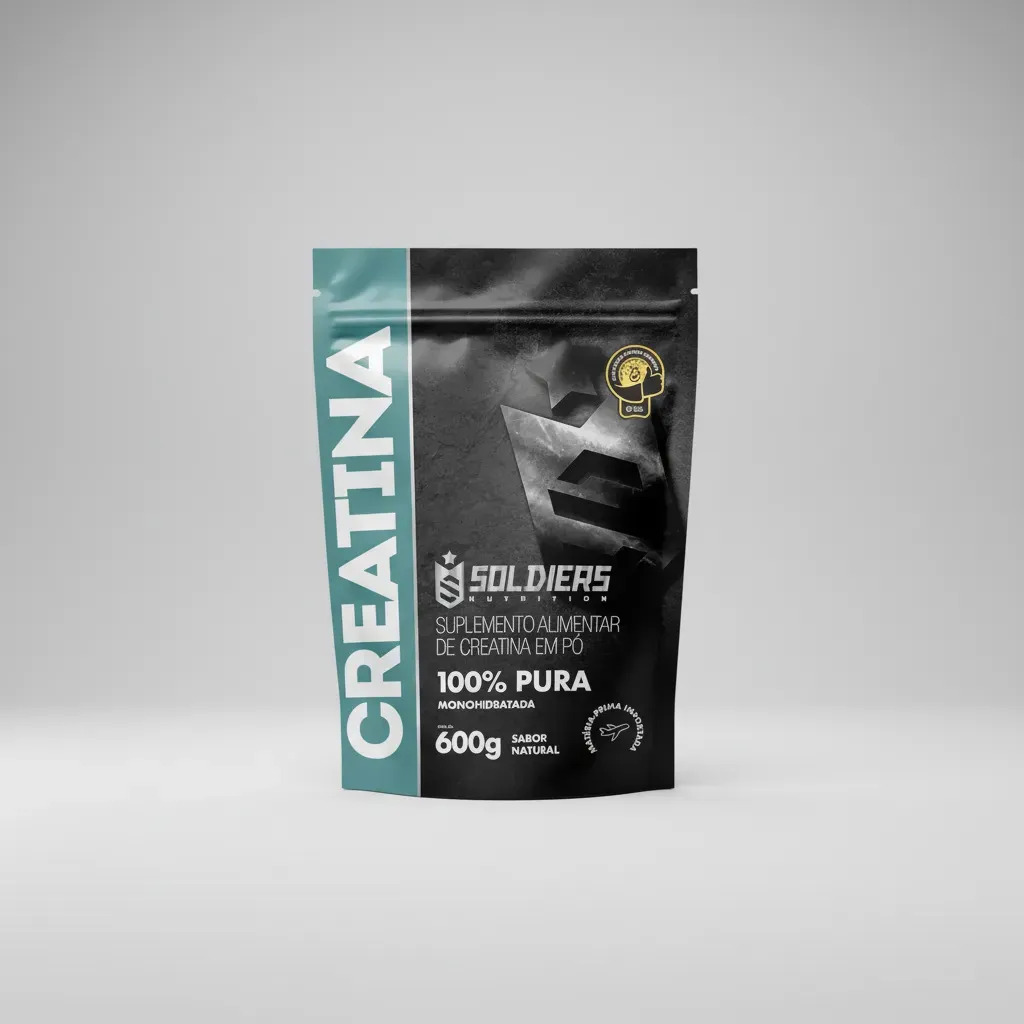 Creatina 600g Suplemento Monohidratada em pó 100% Pura Soldiers Nutrition 10