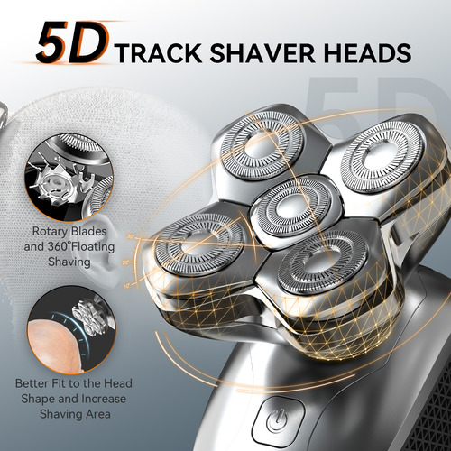 Head Shaver Cordless Electric Men Razor Portable H 21