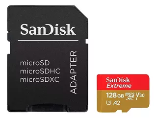 Sandisk Extreme® Microsd Uhs-i Card Con Adaptador 128gb