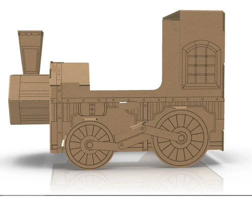 Kit Trem Para Brincar Papelão Eu Amo Papelão Tren