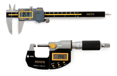 Kit Calibrador Vernier 6/150mm Y Micrometro Digital 1/25mm