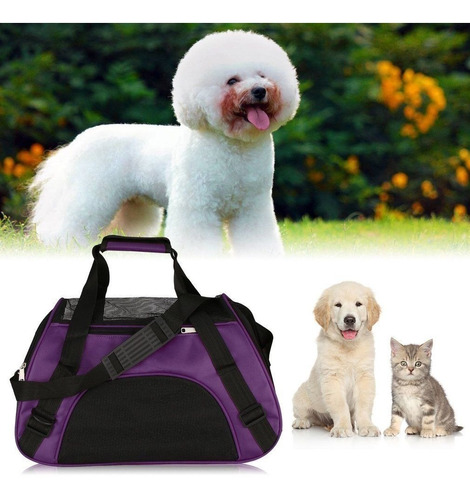 Bolso Transportador Para Mascotas !!! Purpura !!! 