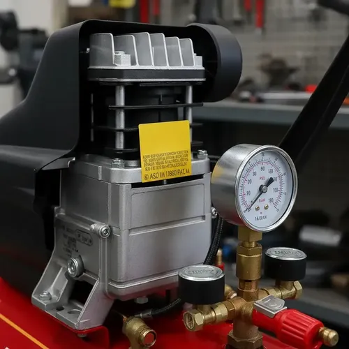 Compressor de Ar Worker 50L 2HP 120 PSI Monofásico Vermelho