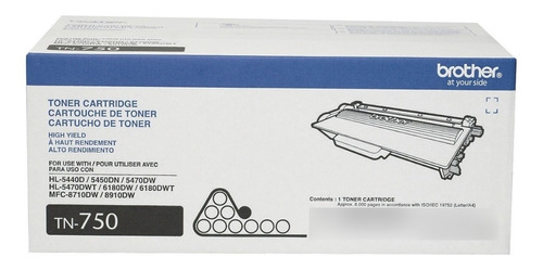 Toner Original Brother Tn750 Negro Hl5470 Hl6180 Mfc8710