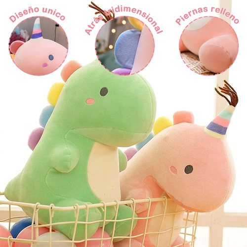 2 Piezas Juguete De Peluche De Dinosaurio 11,8 Pulgadas