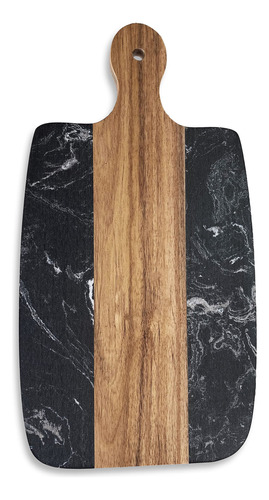 Monowood Tabla Queso Madera Acacia Piedra Negra Alta Calidad