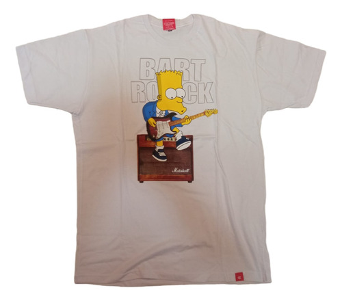 Remera Bart Simpson Guitarra Rockero Con Parlante Marshall