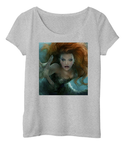 Remera Mujer Sirena Mirada Profunda Primera Persona