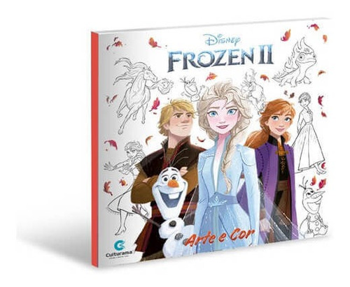 Livro Para Colorir Frozen Disney Infantil Grande Menina Novo