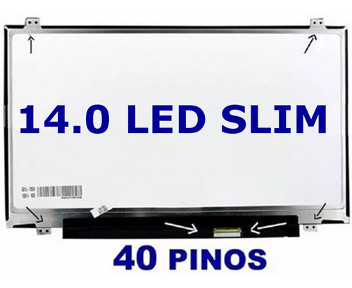 Tela 14 Led Slim Para Notebook Asus X401u 14