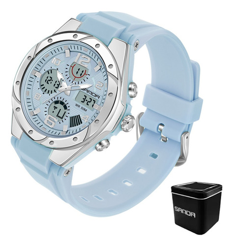 Reloj Digital Sanda 6062 Deportivo Impermeable De Dama Mujer