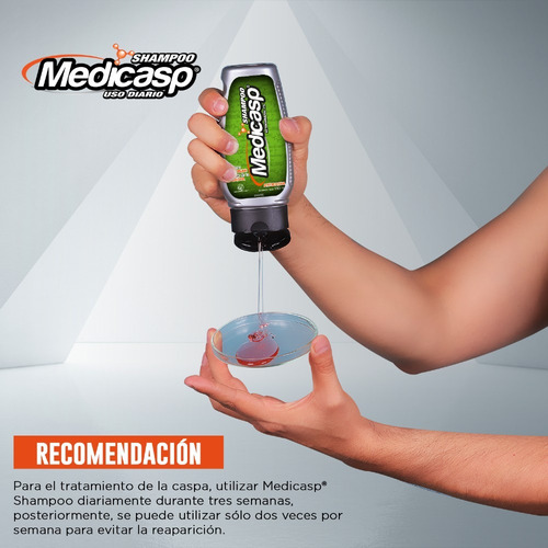 Medicasp Shampoo Antimicótico Anti-caspa. Botella Con 130ml.