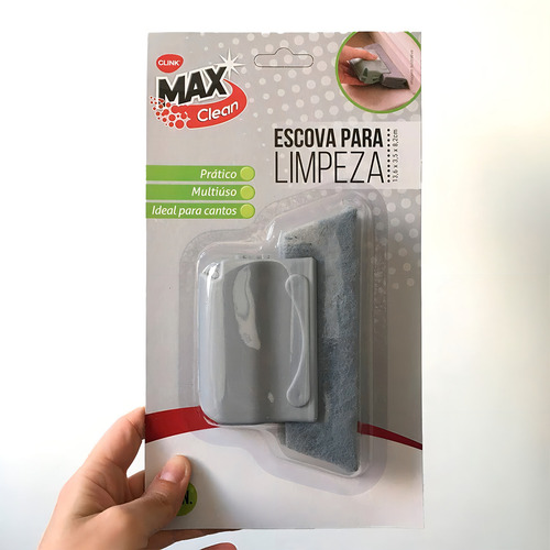 Kit 12 Escova Limpeza Frestas Multiuso Cantos Trilhos Janela Cor Cinza