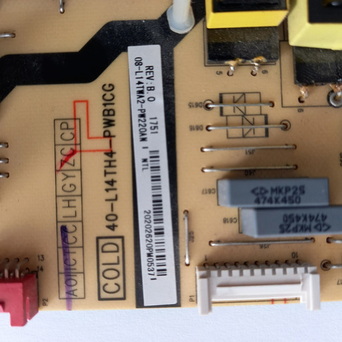 Fuente Para Pantalla Tcl 40-l14th4-pwb1cg 08-l14twa2-pw220an (Usado)