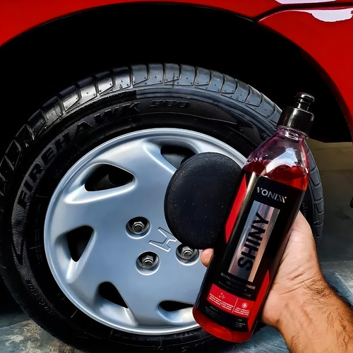 Kit Renovador De Pneu Shiny E Darker 500ml Brilho Vonixx