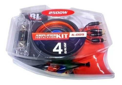 Kit De Cables Blauline Instalacion Potencia 4 Ga Gauge Anl