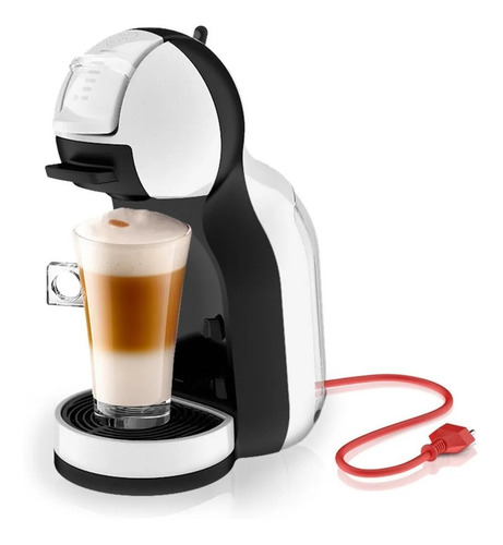 Imagen 2 de 2 de Cafetera Nescafé Dolce Gusto Mini Me automática blanca y negra para cápsulas monodosis 230V