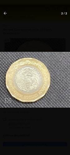 Moneda Conmemorativa 20 Pesos Bicentenario 170.00