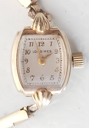 Reloj Longines Cuerda, Chapa De Oro De Dama, Se Adelanta Dorado (Usado)