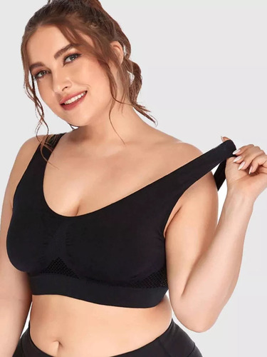 N Top Deportivo Secado Rápido Push Up Mujer Tallas Grandes