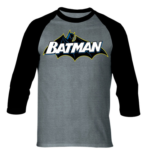 Camiseta The Batman Version 1.0 Camibuso Raglan Serie Heroes
