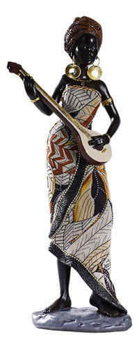 Estatuilla De Señora Africana Estatua Femenina Tribal