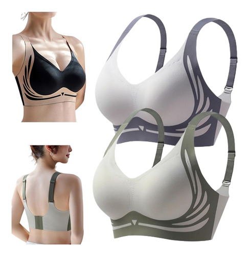 2pcslifting Sujetador Push-up Inalámbrico Anti-flacidez,