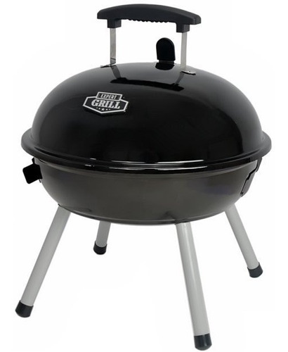 Asador De Carbon Portatil Con Ruedas Expert Grill Negro