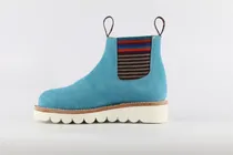 Comprar Botas Chelsea Ito Boots Azul Blue Para Mujer Piel Gamuza