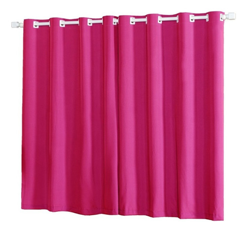 Cortina Roma Oxford 3 00 X 2 50 Metros Para Sala E Quarto Cor Pink