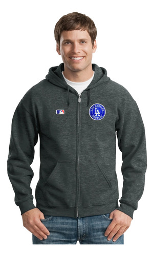 Sudadera Capucha Cierre Dodgers De Los Angeles Mlb M.1 H Msi