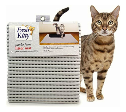 Royal Pet Fresh Kitty Foam Litter Mat, Solid Grey